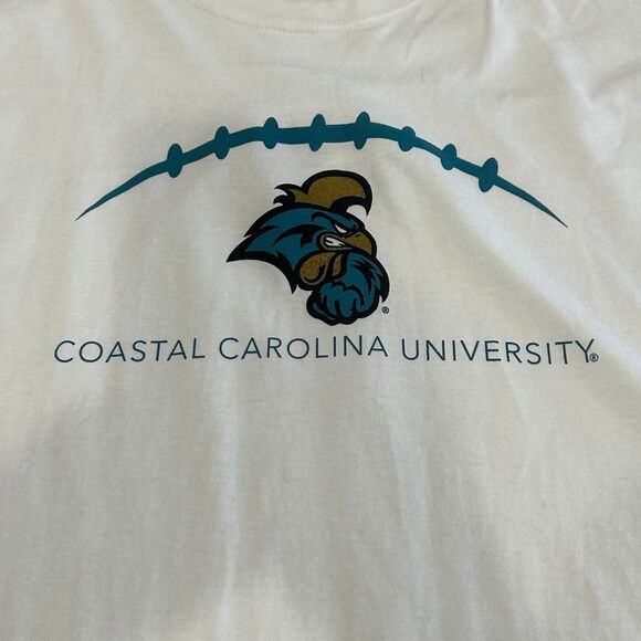 Port Co T-Shirt Men’s Size 2XL White Coastal Carolina University Chanticleers - Picture 10 of 11